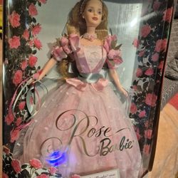First In Series Rose Barbie By Mattel 