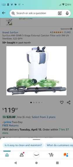 Exterior Canister Pump Filter 