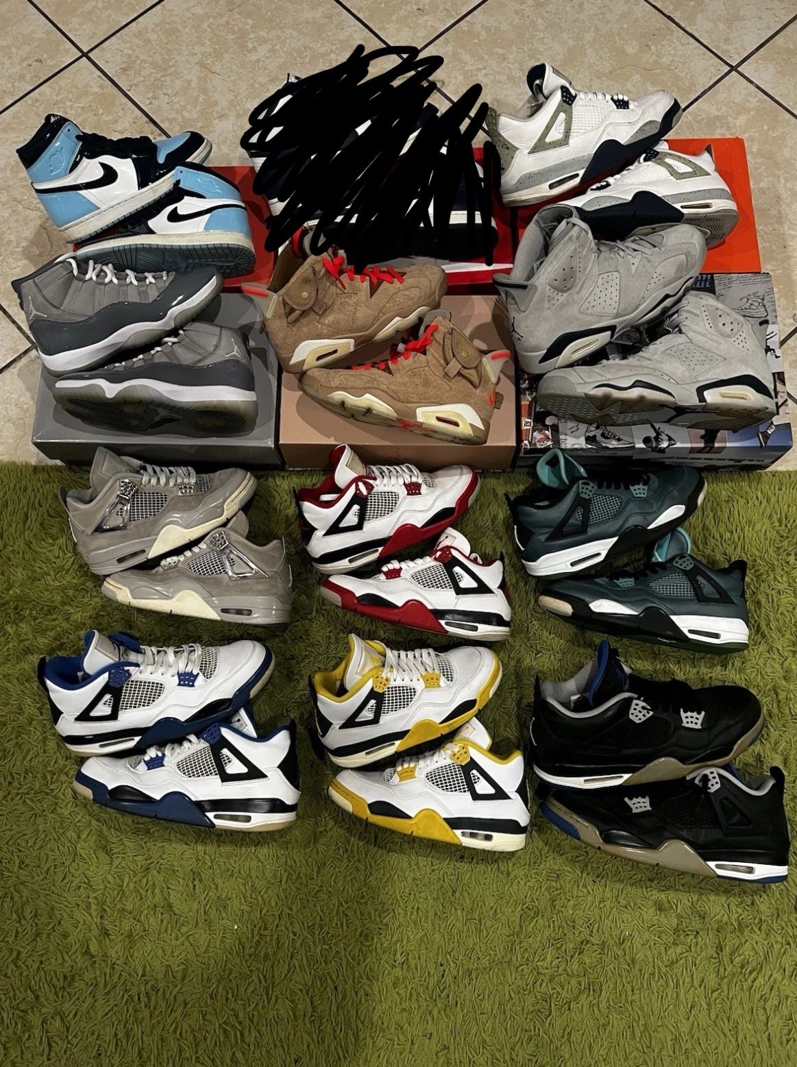 HEAT Jordans/Nikes Shoe Lot Bundle Collection 11 Pairs Sizes 6.5-13 (READ DESC.)