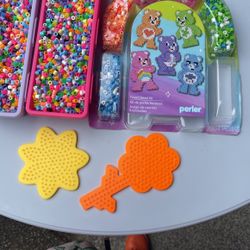 Fused Bead Kit With Extra Beads And Aqua Bead Kit. 