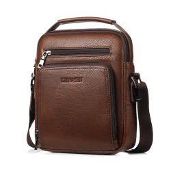 Cross Body Casual Tote Sling Organizer Travel Genuine Leather Men's Gift