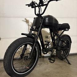 NEW 35+ MPH Electric Bike Dual Suspension•Black Sport Cruiser