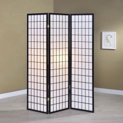  Coaster Home Furnishings - Carrie - Solid Wood - 3-Panel Folding Shoji Screen (New In box)
