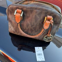 Michael Kors Tan Monogram Handbag