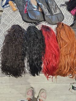 Long wigs. And ponytals** READ BELOW**