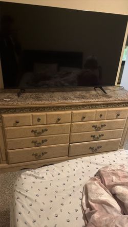 Bed brand new and dresser