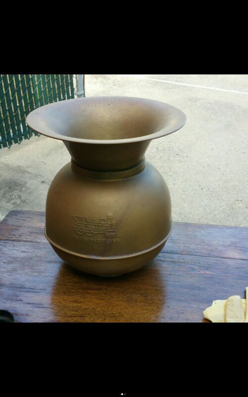 ANTIQUE Union Pacific Railroad Copper Spit Tune
