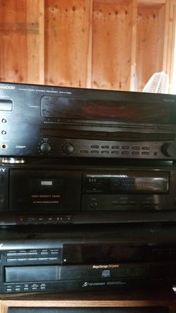 Kenwood, and sony, amplifiers