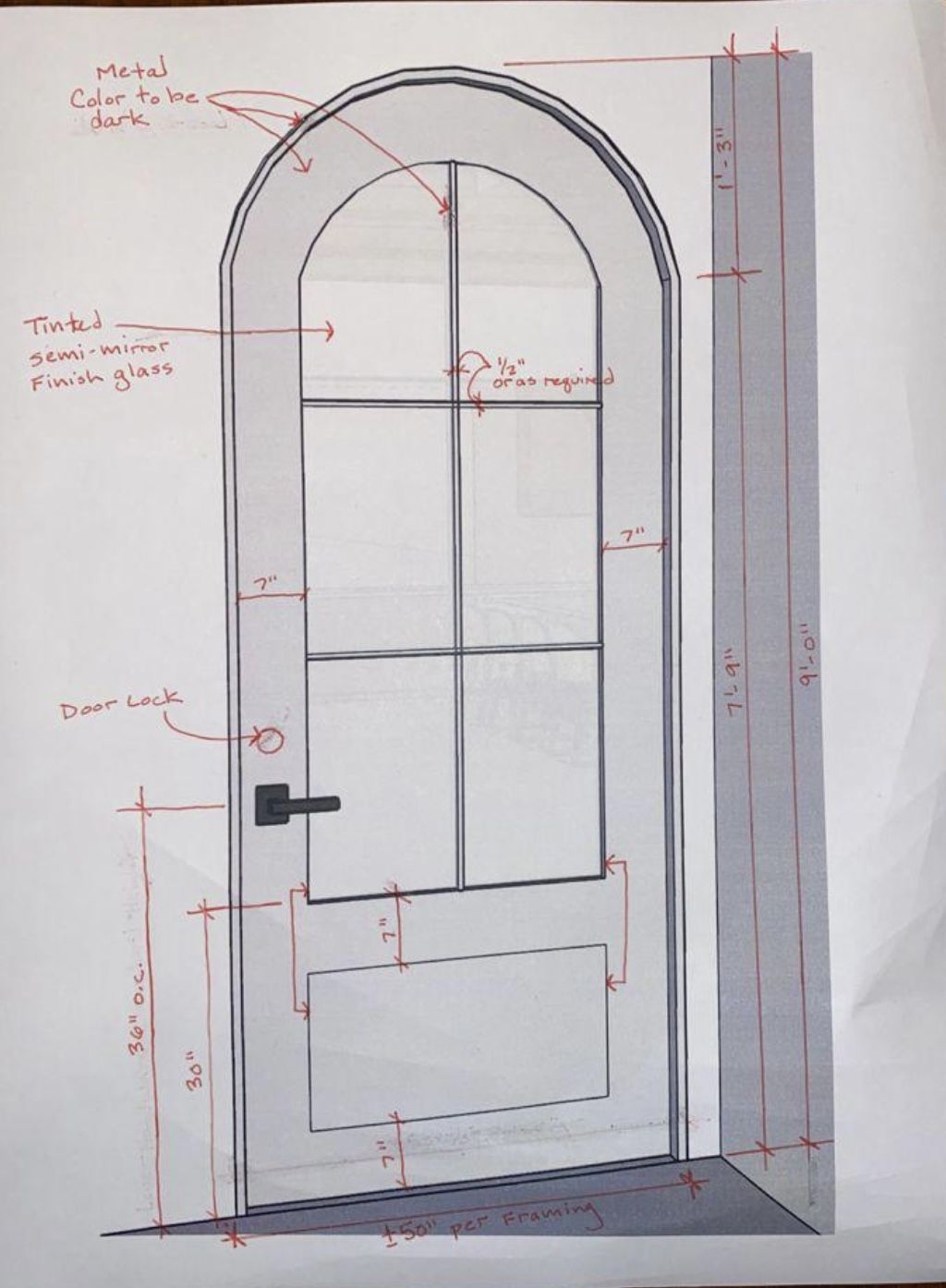 9 Foot Steal Door