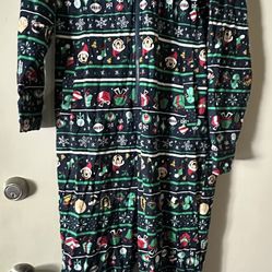 Disneyland Christmas Onesie With Minnie Ears Sherpa Hood