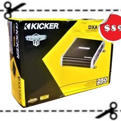 🚨 No Credit Needed 🚨 Kicker 43DXA1252 Power Amplifier 2-Channel System 250 Watts DXA125.2 🚨 Payment Options Available 🚨 