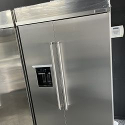 2023 Stainless Steel Built In KitchenAid Fridge Manufacture Warranty 