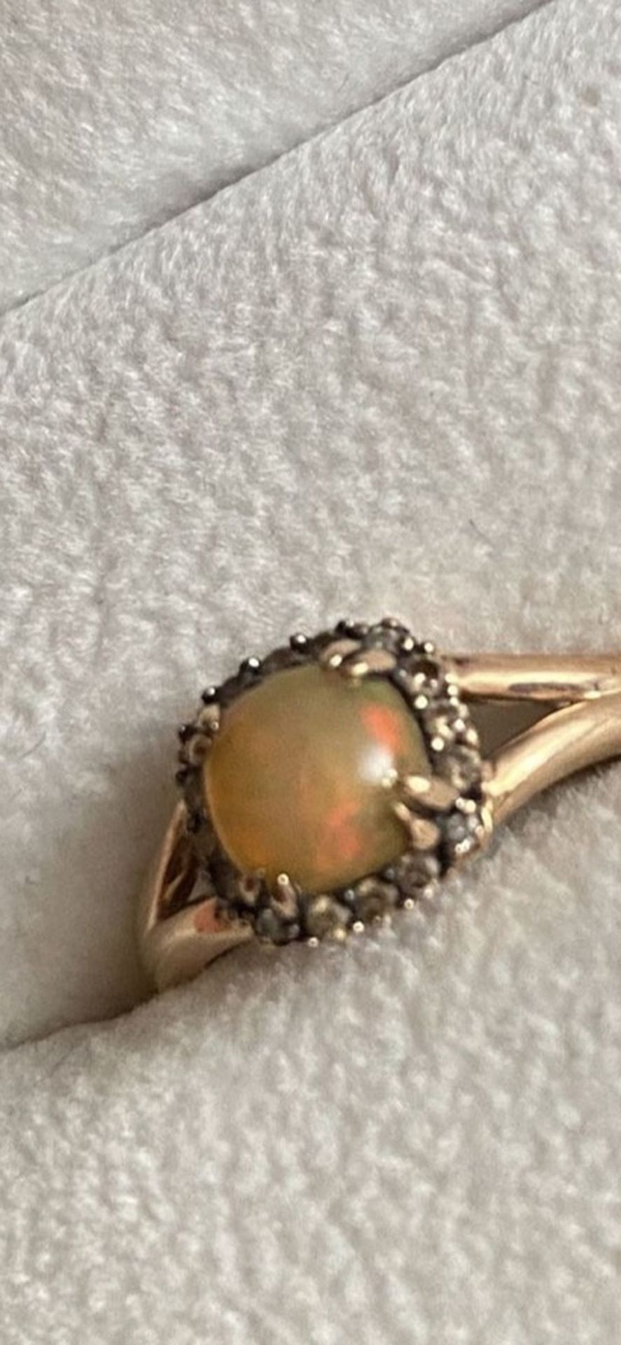 14kt Rose gold Natural Opal Ring