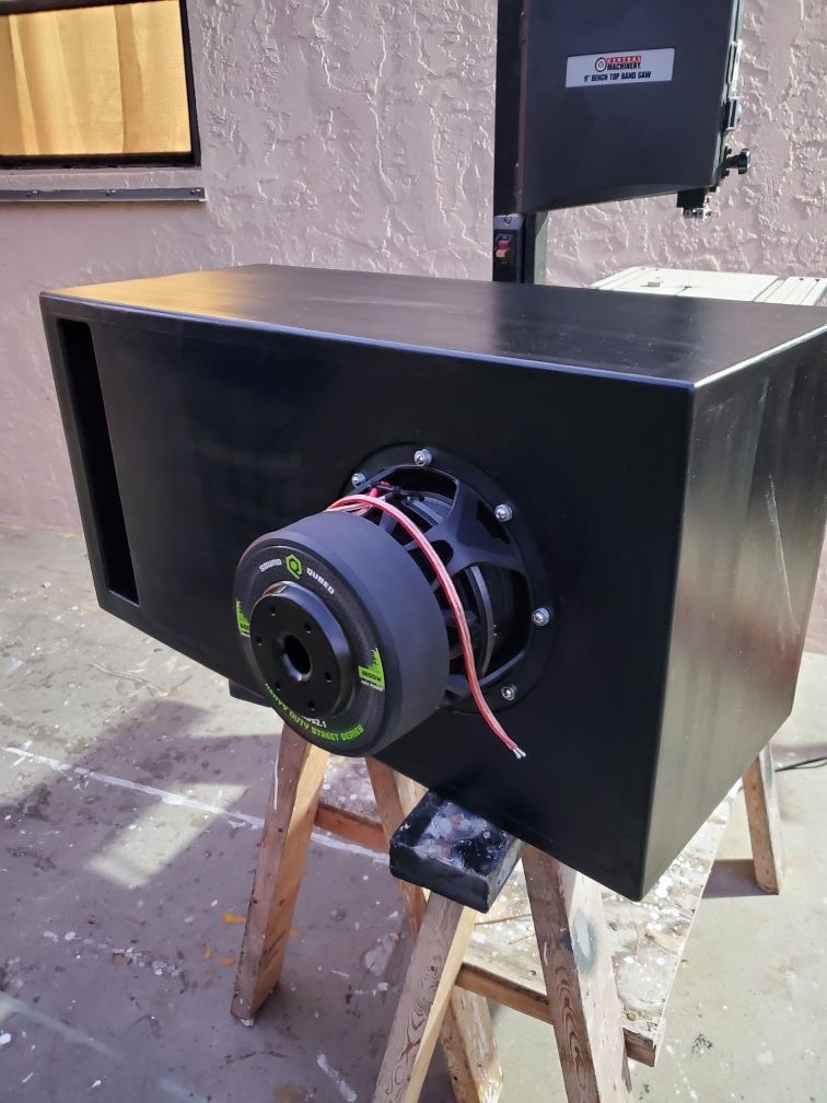 New T-Line Subwoofer Enclosure with New 8" Soundqubed Sub 600W RMS