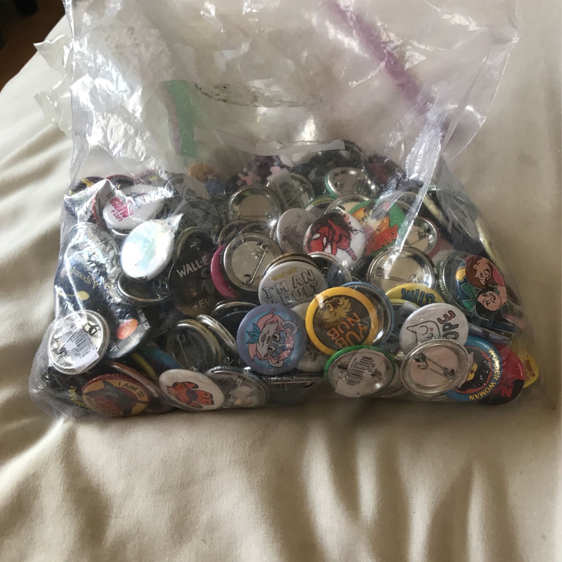 LOT Of 243 Button pins