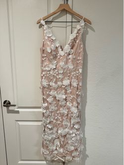 Azazie Atelier Floral Aplique Dress Size 12