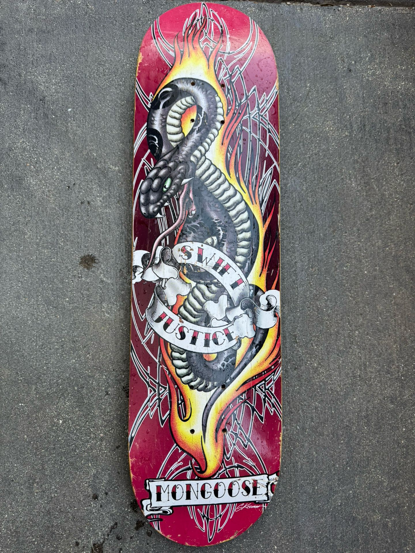 Mongoose Skateboard Deck Swift Justice