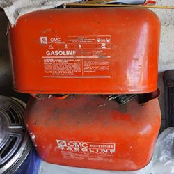 Johnson Evinrude Force Mercury Gas Can 5 Gallon Omc Excellent
