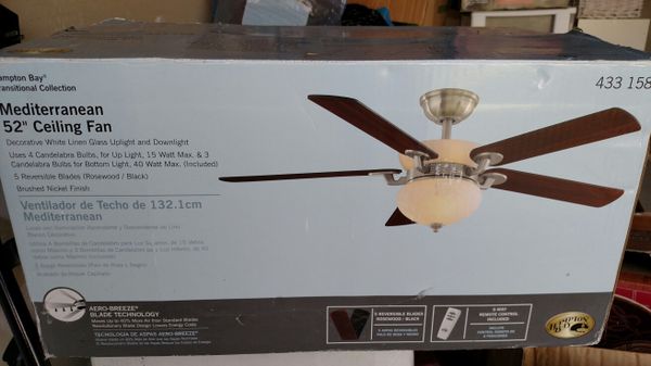 52 Inch Remote Controlled Ceiling Fan For Sale In Woolwich Township Nj Offerup