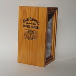 Vintage RARE Jack Daniels Single Barrel Wooden Display Box 