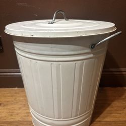 Metal IKEA Trash Can Vintage Look
