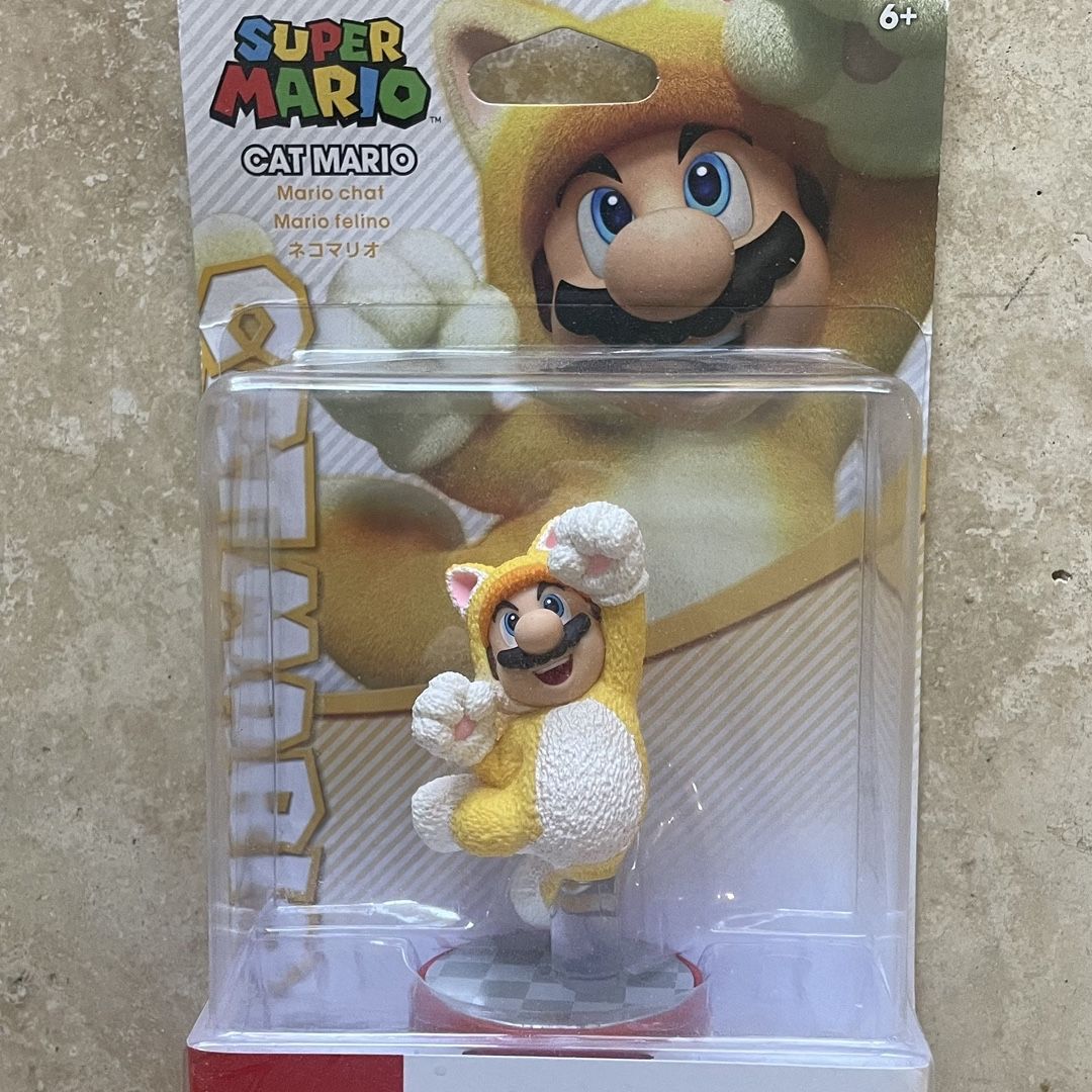 NEW Cat Mario amiibo Nintendo Super Mario 35th Anniversary 3D world Fury world