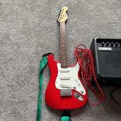 Squier Mini with Yamaha Amp