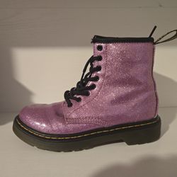 Doc Marten's Boots Sparkly Pink, Size 1