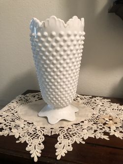 White vase 9”