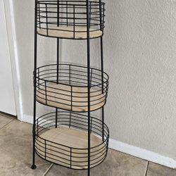 3 tiered floor tower caddy for bathroom, kitchen or bedroom
