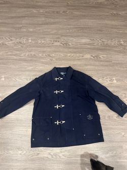 VINTAGE Polo Ralph Lauren Navy Toggle Jacket