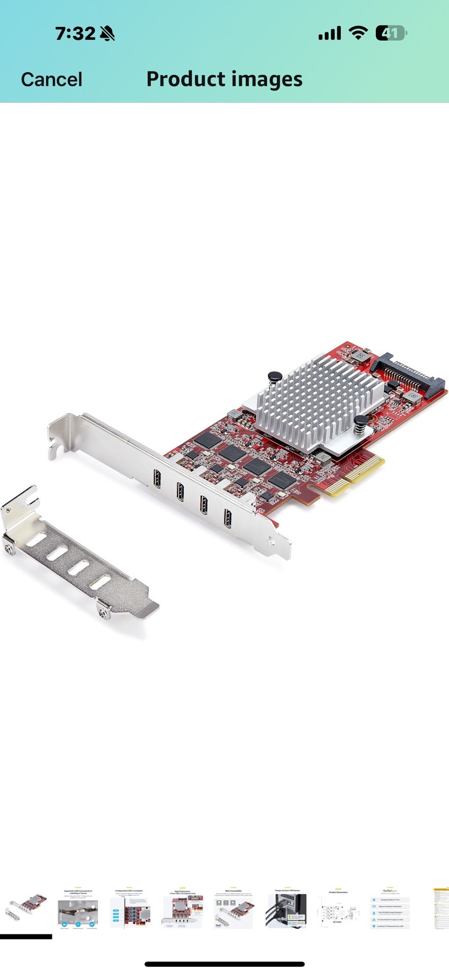 https://offerup.com/redirect/?o=U3RhclRlY2guY29t 4-Port USB-C 10Gbps PCIe Card, 4X Independent USB 3.2 Controllers, PCI Express 3.0, Standard Profile,
