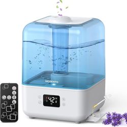 Humidifiers for Bedroom, 4.5L Top Fill Humidifiers for Large Room, Cool Mist Humidifiers for Home, Auto Shut-Off, Humidity Setting, Last up to 50Hrs w