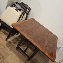 Vintage Dining Table Converts To A Coffee Table And Chairs. Make Offer