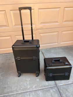 2 In 1 Rolling Make Up Case