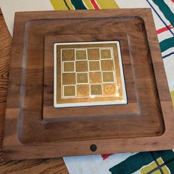 Mid Century Vintage George's Briard Footed Serving Charcuterie Cheese Board Cracker Tray