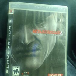 PS3 Game Metal Gear Solid 4