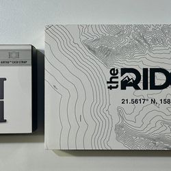 The RIDGE North Shore Aluminum Topographic Minimalist Wallet w/ AirTag Cash Strap