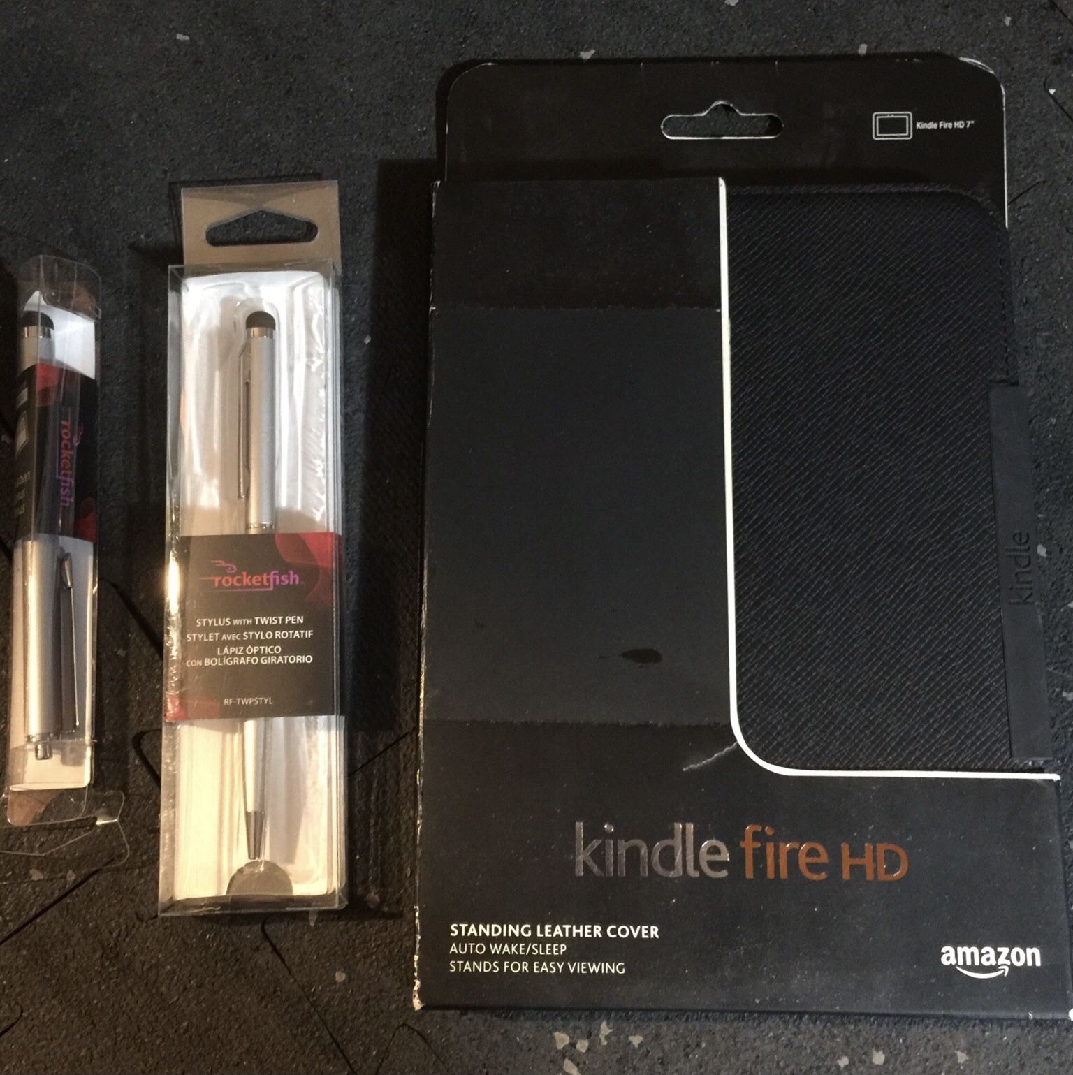 Kindle Fire HD 7” Case & two Styluses $ 20 / all