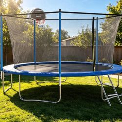SportsPower 14ft Trampoline With Safety Net