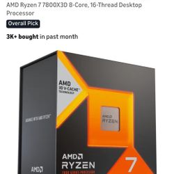 AMD Ryzen 7 7800X3D 8-Core, 16-Thread Desktop Processor