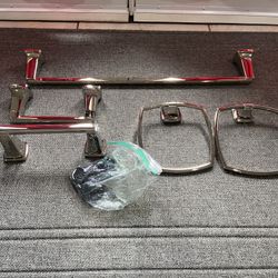 5 Piece Chrome Bathroom Accessories 