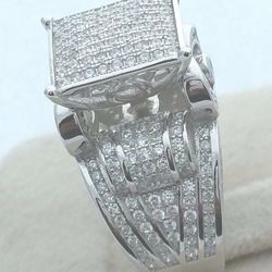 Beautiful Created White Sapphire Ring  Sizes 6/8/9/10 *See My Other 800 Items*