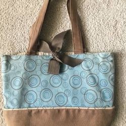 Nice! Tote / Purse / Handbag / Shoulder bag - Blue Brown - Lightweight