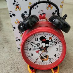Disney Minnie MOUSE ALARM Clock. Original Box.  Never Used