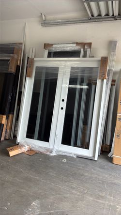 72x80 aluminum impact patio door