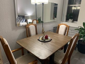 Dining table with chairs