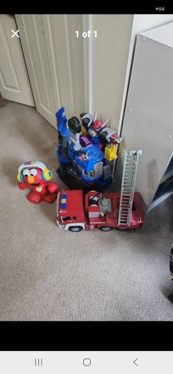 Kid's Toy Lot - Imaginext Batman Batcave, Power Rangers Megazord & Fire Truck