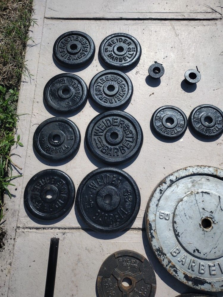 Weights With Bar. 1" Hole