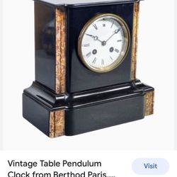Table Pendulum Clock from Berthod Paris, 1800s